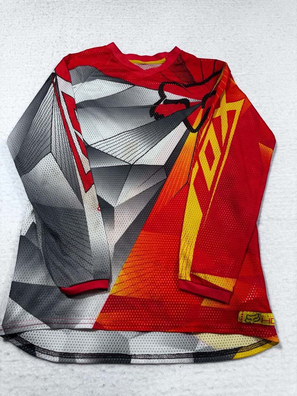 Fox Racing Airline HC Jersey Youth L Red Yellow Motocross